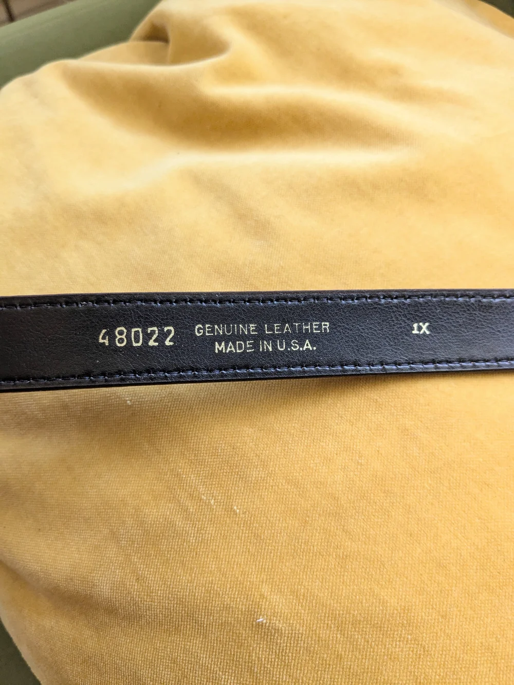 Y2K Brown Suede Belt with Covered Belt Buckle